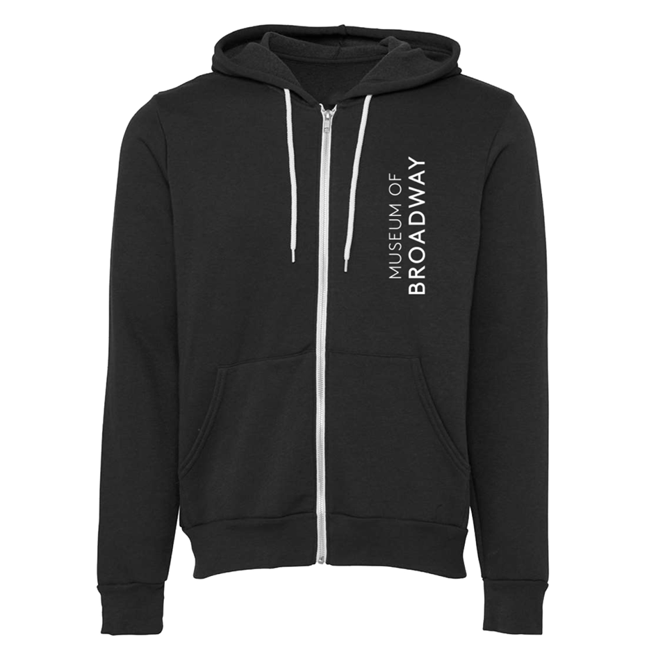 MUSEUM OF BROADWAY Logo Zip Hoodie - Black