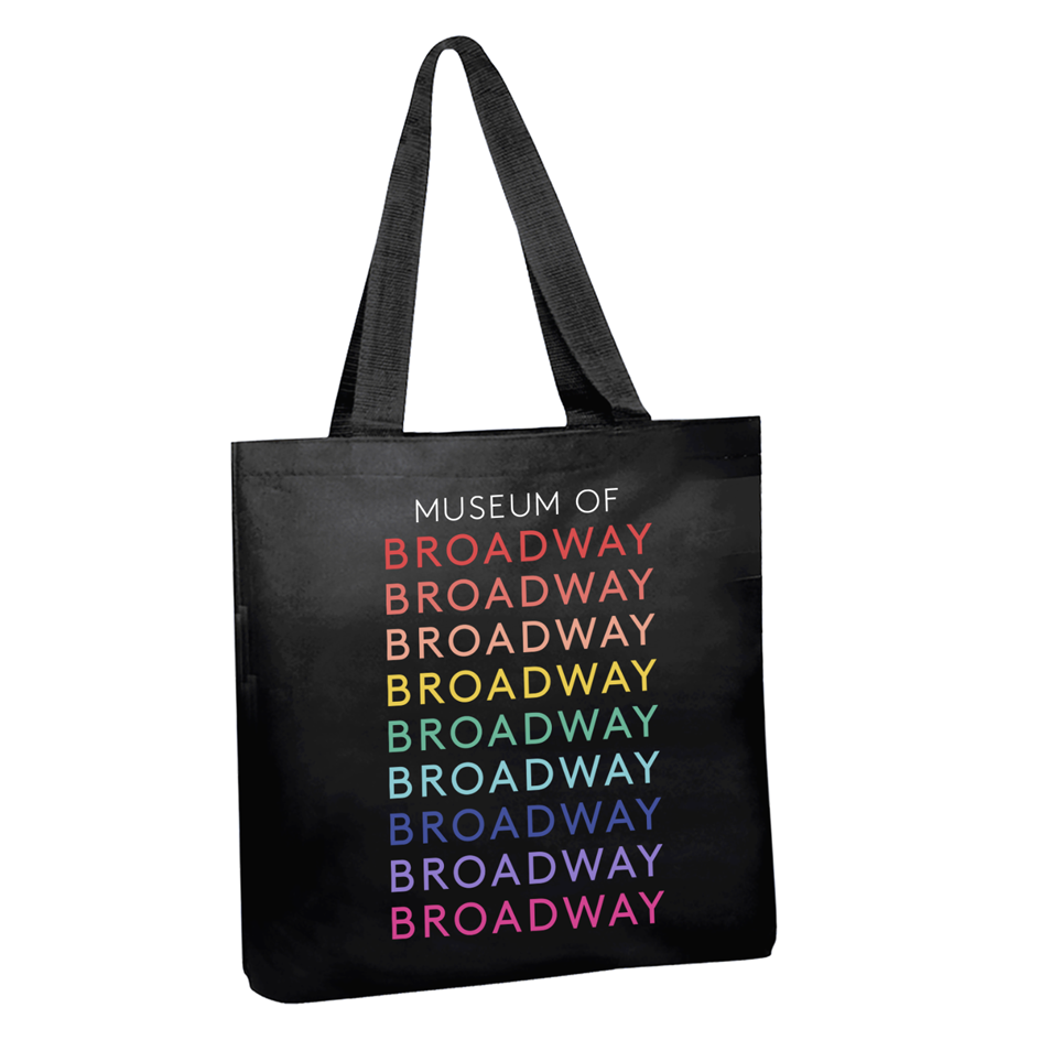 MUSEUM OF BROADWAY Repeat Rainbow Tote - Black