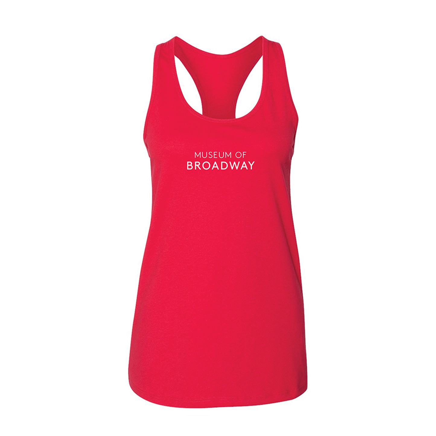 MUSEUM OF BROADWAY Red Logo Racerback Tank