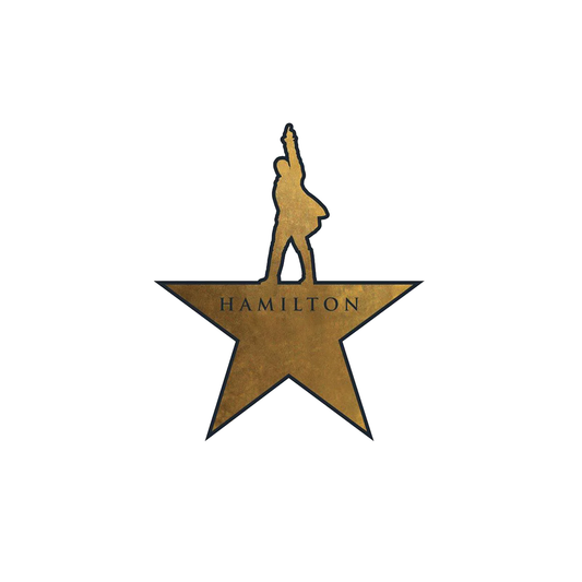 MUSEUM OF BROADWAY HAMILTON Gold Star Magnet