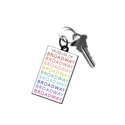 MUSEUM OF BROADWAY Repeat Rainbow Keychain