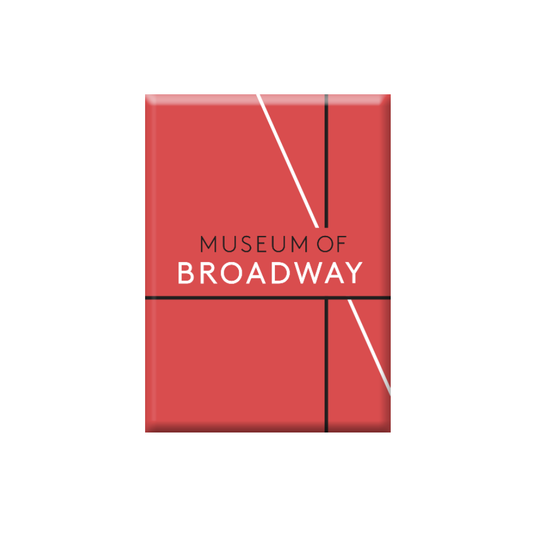 MUSEUM OF BROADWAY Grid Magnet - Red